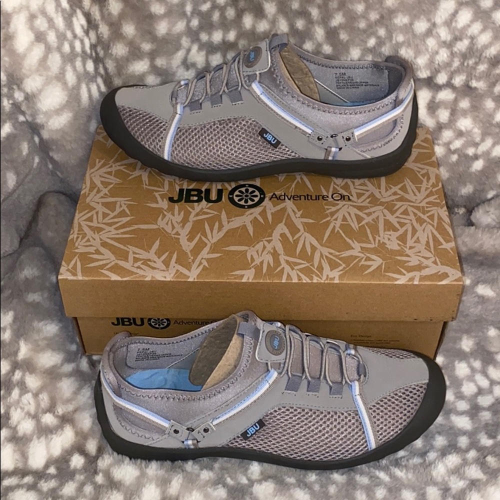 JBU Nepal Light Grey & Stone Blue shoes